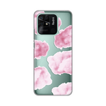 Silikonska maska / futrola print ultra tanka za Xiaomi Redmi 10C Pink Clouds.