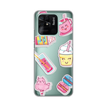 Silikonska maska / futrola print ultra tanka za Xiaomi Redmi 10C Ice cream.