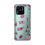 Silikonska maska / futrola print ultra tanka za Xiaomi Redmi 10C Love Paris.