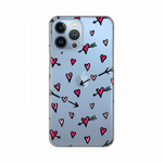 Silikonska maska / futrola print ultra tanka za iPhone 13 Pro Max 6.7 Hearts Pattern.