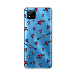 Silikonska maska / futrola print ultra tanka za Realme C11 (2021)/Realme C20 Heart Pattern.