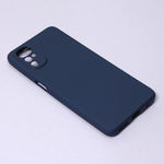 Silikonska maska / futrola Teracell Giulietta za Motorola Moto G22 mat tamno plava.