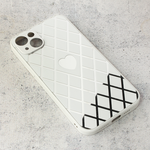 Maska / futrola Diamond Heart za iPhone 14 Plus bela.