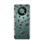 Silikonska maska / futrola print ultra tanka za Huawei Nova Y90 Heart Pattern.