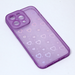 Maska / futrola Heart Color IMD za iPhone 14 Pro Max 6.7 ljubicasta.