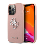 Maska / futrola Guess Saffiano Big za iPhone 13 Pro roza (GUHCP13LSA4GSPI).