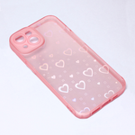 Maska / futrola Heart Color IMD za iPhone 14 roze.