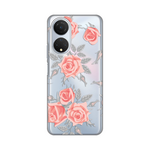 Silikonska maska / futrola print ultra tanka za Huawei Honor X7 Elegant Roses.