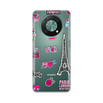 Silikonska maska / futrola print ultra tanka za Huawei Nova Y90 Love Paris.