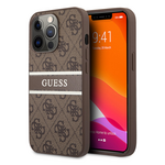 Maska / futrola Guess Stripe za iPhone 13 Pro braon (GUHCP13L4GDBR).