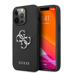 Maska / futrola Guess Saffiano Big za iPhone 13 Pro crna (GUHCP13LSA4GSBK).