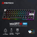 Tastatura Mehanicka Gaming Fantech MK857 RGB Maxfit61 FROST crna (Blue switch).