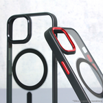 Maska / futrola Magsafe Shining Camera za iPhone 14 Plus crvena.