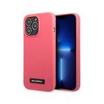 Maska / futrola Karl Lagerfeld Hc Silicone Plaque za iPhone 13 Pro pink (KLHCP13LSLMP1PI).