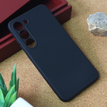 Silikonska maska / futrola Teracell Giulietta za Samsung S916B Galaxy S23 Plus mat crna.