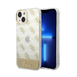 Maska / futrola Guess Hc 4G Electro Script za iPhone 14 zlatna (GUHCP14SHG4MHG).