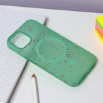 Maska / futrola Colorful Magsafe za iPhone 14 zelena.
