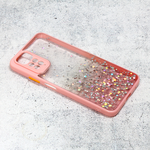 Maska / futrola Frame Glitter za Xiaomi Redmi Note 11/Redmi Note 11s roze.