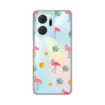 Silikonska maska / futrola print ultra tanka za Huawei Honor X7a Flamingo.