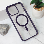 Maska / futrola Magsafe Shining Camera za iPhone 15 Pro Max 6.7 ljubicasta.