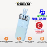 Back Up Baterija prenosiva baterija REMAX Stervui Series RPP-619 PD 20W+ QC 22.5W 10000mAh plavi.