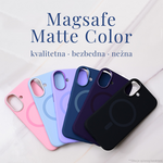 Maska / futrola Magsafe mat Color iPhone 11 6.1 roze.