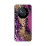 Silikonska maska / futrola print za Huawei Honor Magic 6 lite Purple Gold Marble.