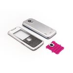 Kućište / oklop za Nokia 7210 Supernova siva sa tastaturom.