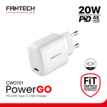 Kucni punjac Fantech PowerGO CWD101 PD 20W beli.