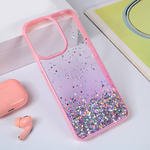 Maska / futrola Frame Glitter za Xiaomi Redmi 13C roze.