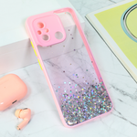Maska / futrola Frame Glitter za Xiaomi Redmi 12C roze.