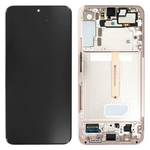 LCD displej za Samsung S906/Galaxy S22 Plus 5G + touchscreen + frame Pink Gold Service Pack original/GH82-27501D.