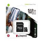 Memorijska kartica Kingston Select Plus micro SD 512GB Class 10 UHS U1 100MB/s + adapter (MS).