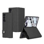 Maska / futrola LEATHER za Samsung Galaxy Z Fold 6 5G karbon crna (GKK case) (MS).
