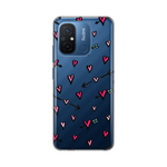 Silikonska maska / futrola print ultra tanka za Xiaomi Redmi 12C Heart Pattern.