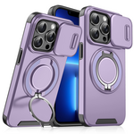 Maska / futrola CamShield Ring stand za iPhone 13 Pro ljubicasta.