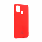 Silikonska maska / futrola Teracell Giulietta za Samsung A217F Galaxy A21s mat crvena.