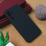 Silikonska maska / futrola Teracell Giulietta za Samsung Galaxy A34 5G 5G mat crna.