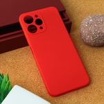 Silikonska maska / futrola Teracell Giulietta za Xiaomi Redmi 12 mat crvena.