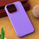 Silikonska maska / futrola Teracell Giulietta za iPhone 15 Pro 6.1 mat ljubicasta.