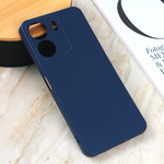 Silikonska maska / futrola Teracell Giulietta za Xiaomi Redmi 13C mat tamno plava.