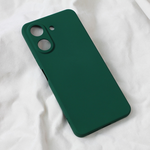 Maska / futrola Teracell Soft Velvet za Xiaomi Redmi 13C tamno zelena.