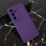 Silikonska maska / futrola Teracell Giulietta za Samsung S721B Galaxy S24 FE mat tamno ljubicasta.