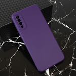 Silikonska maska / futrola Teracell Giulietta za Samsung A705 Galaxy A70 mat tamno ljubicasta.