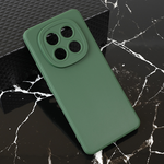 Silikonska maska / futrola Teracell Giulietta za Xiaomi Redmi Note 14 Pro Plus 5G mat zelena.