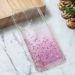 Silikonska maska / futrola Glitter za Huawei Honor X7 roze.