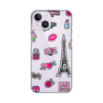 Silikonska maska / futrola print ultra tanka za iPhone 14 Love Paris.