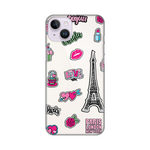 Silikonska maska / futrola print ultra tanka za iPhone 14 Plus Love Paris.