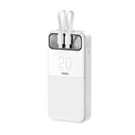 Back Up Baterija prenosiva baterija REMAX Stervui series RPP-620 PD 20W + QC 22.5W Fast Charging 20000mAh bela.