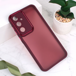 Maska / futrola Shining Camera za Samsung A556 Galaxy A55 5G crvena.